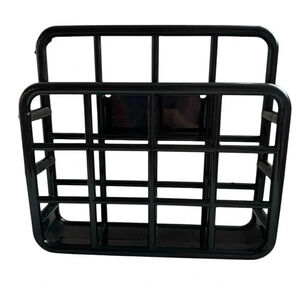 Vintage 1983 YAFFA | Black‎ Micro Catch-All Organizer | Office Desk Wall Storage